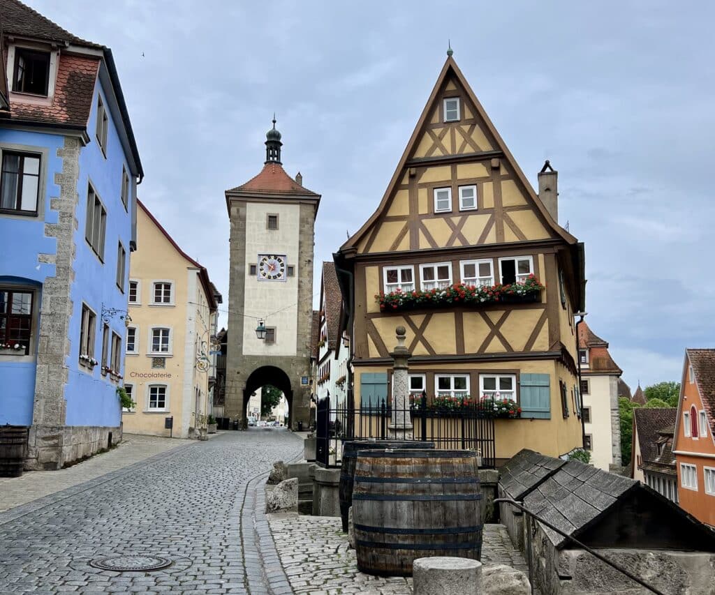 Medieval homes off the Market Square in The Plonlein