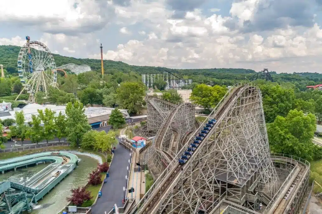 Roller coasters and rides at Six Flags St. Louis